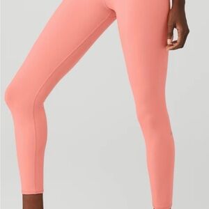 Alo 7/8 high waist airbrush pink strawberry lemonade leggings